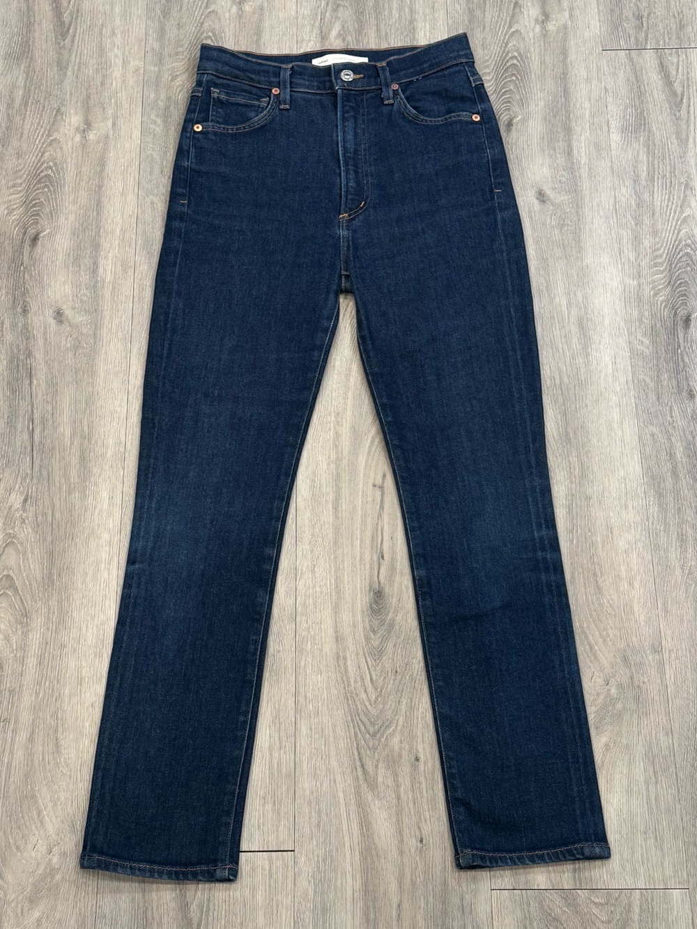 Wilfred / Citizens Of Humanity Liv Dark Indigo High Rise Slim Straight Crop Jean